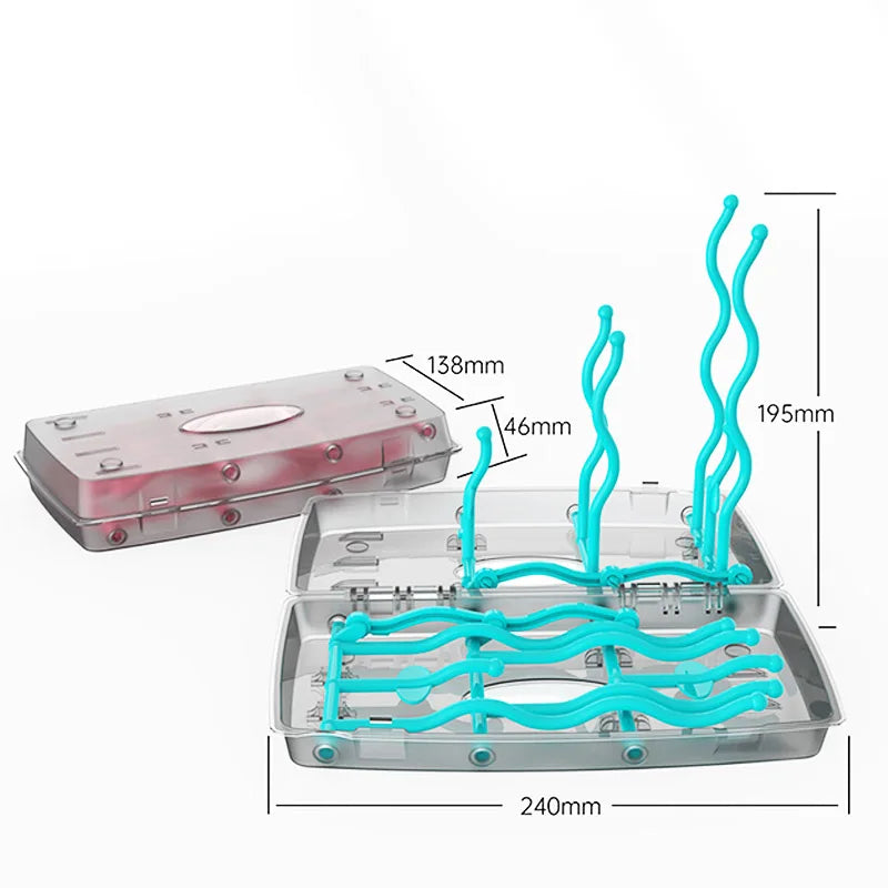 Portable Double-Sided Baby Bottle Drying Rack