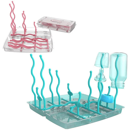 Portable Double-Sided Baby Bottle Drying Rack